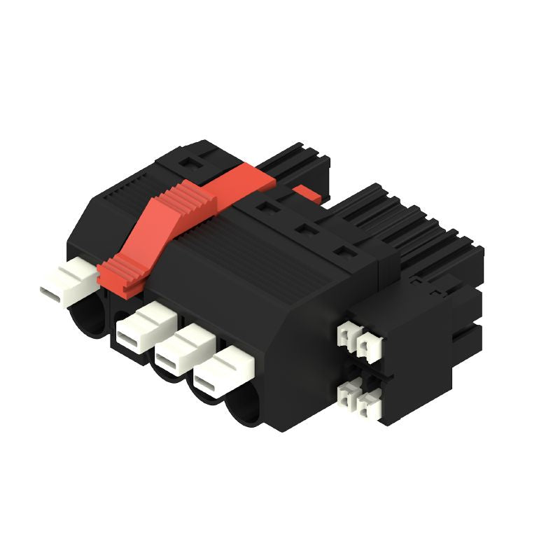 2629120000 - 7.62mm 180° PCB Connector with 4 Poles and PUSH IN Design  (Pack of 42)