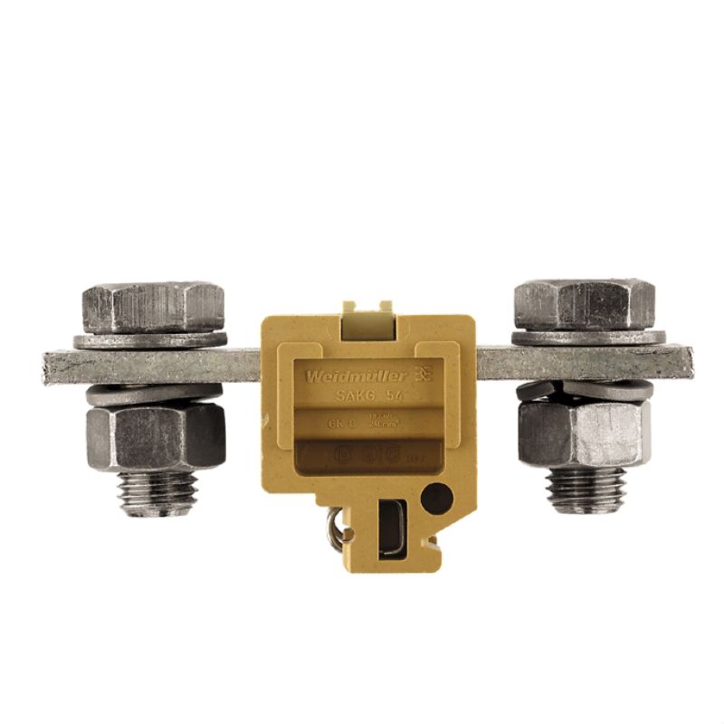 0170720000 - Yellow Screw Terminal Block, 10-240 mm², 415 A Rated  (Pack of 5)