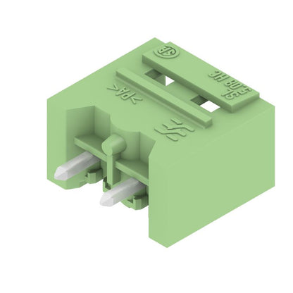 1397350000 - 5.08mm PCB Header Connector, 2-Pole, THT, Pale Green  (Pack of 100)