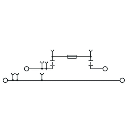 2893850000 - Dark Beige 4 Connection Fuse Terminal for TS 35 Rail  (Pack of 50)