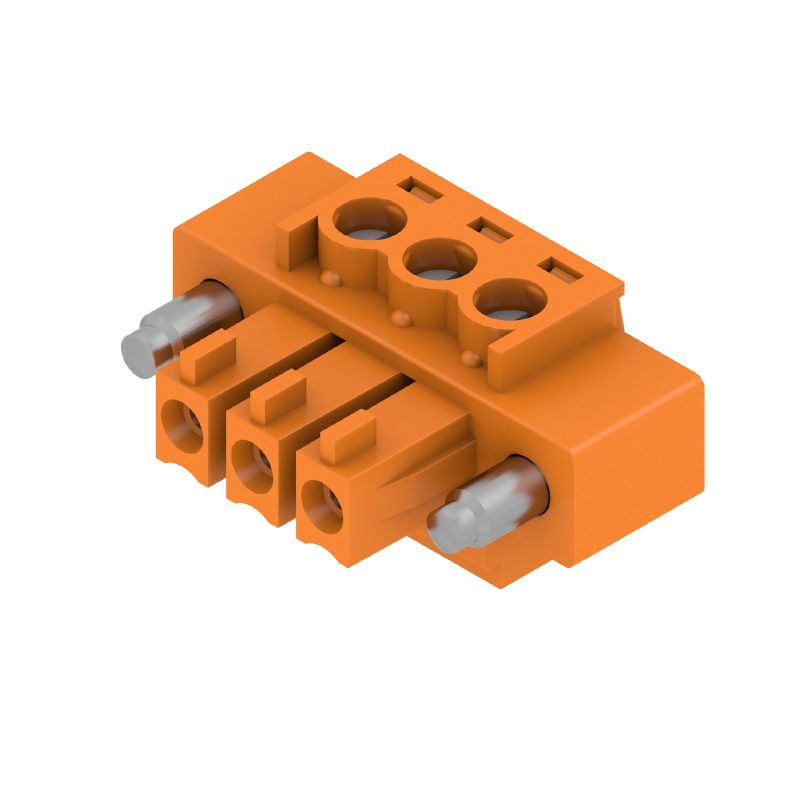 1941020000 - 3-Pole 3.81mm Female PCB Connector with 180° Clamping  (Pack of 50)