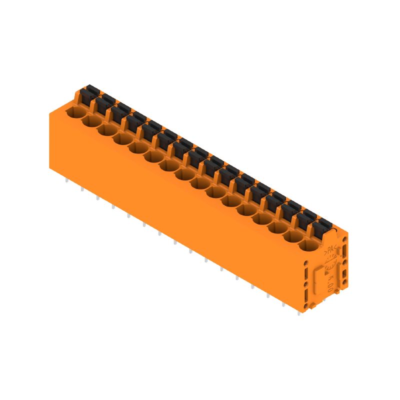 1330330000 - 5mm PCB Terminal, 16 Poles, 3.5mm Solder Pin, Orange  (Pack of 15)
