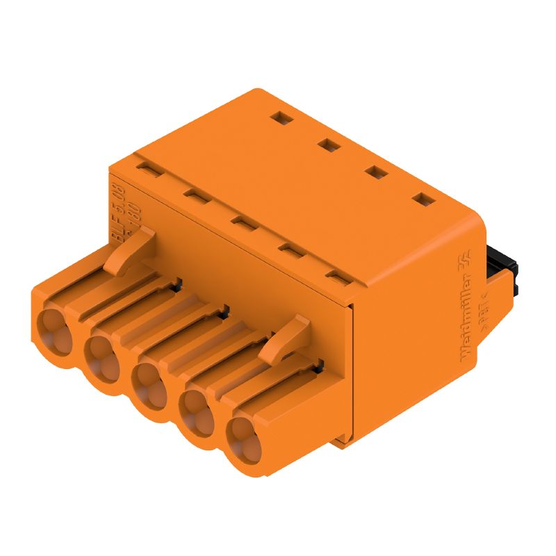 1244810000 - 5-Pole 180° PCB Female Plug Connector with Push-In Clamping  (Pack of 72)