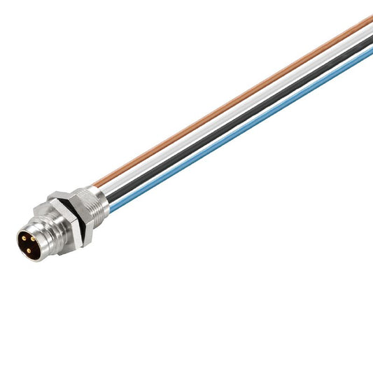 1078720000 - 0.5m M8 Thread Plug Connector with 4 Poles