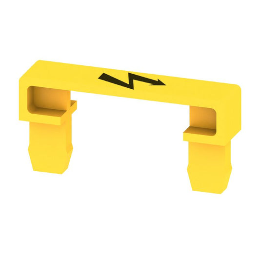 1072000000 - Yellow PA 66 Terminal Cover 19.8mm High, Snap-On Fixing  (Pack of 50)