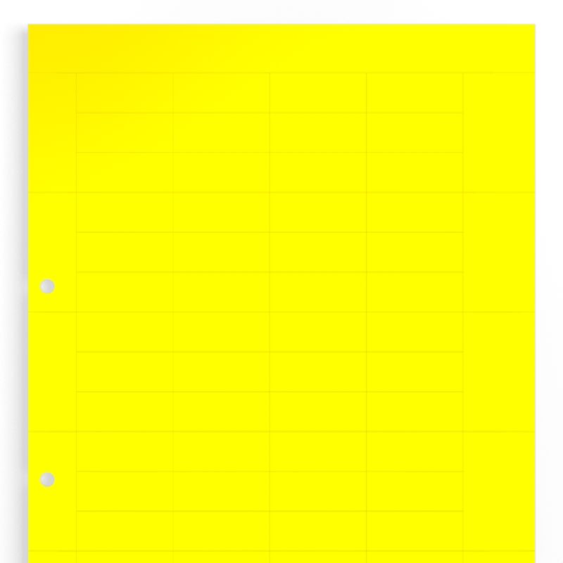 1631350000 - Yellow Terminal Markers 40 x 16.5 mm, 60 Labels per Sheet  (Pack of 10)
