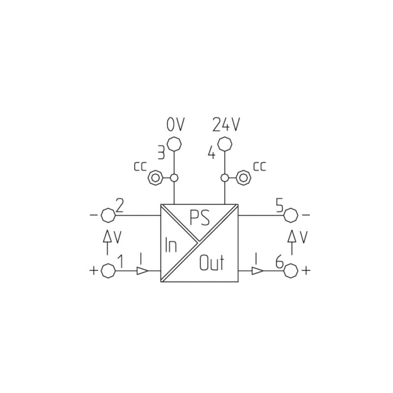 8594840000 - Compact 97.8mm DC/DC Signal Converter with Galvanic Isolation