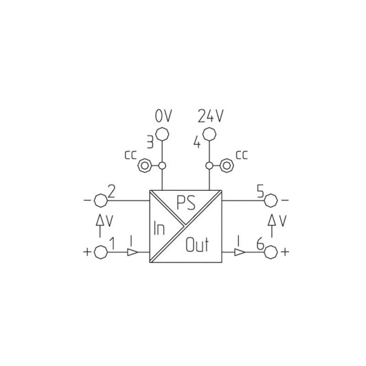 8594840000 - Compact 97.8mm DC/DC Signal Converter with Galvanic Isolation