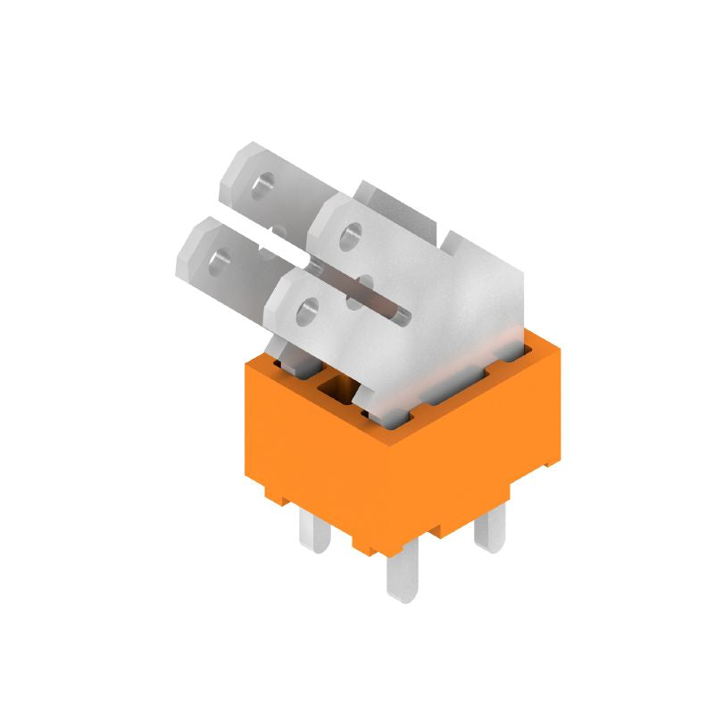 9511790000 - 5.00 mm PCB Terminals, 135° Angle, Tinned Orange  (Pack of 100)