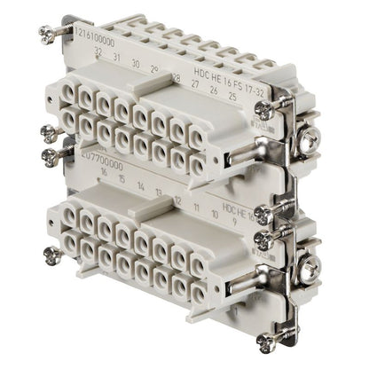 1216100000 - Durable 16A Female Insert, 500V, RoHS Compliant, Copper Alloy