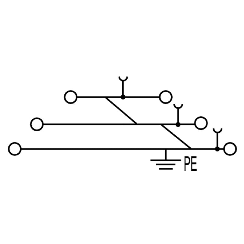 1131740000 - Green and Yellow 2.5 mm² Terminal Block with Tension-Clamp  (Pack of 50)