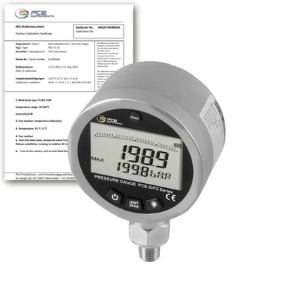 PCE-DPG 200 - 2.5" Pressure Meter with PEAK Function & ISO Calibration