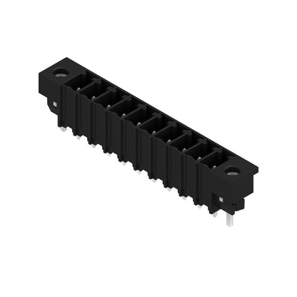 1863380000 - 10-Pole 3.81mm PCB Connector with Solder Flange, Black Box  (Pack of 50)