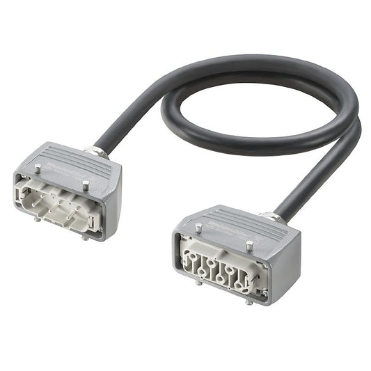 2712310100 - 6-Pole Heavy-Duty Connector Assembly, 1m, RoHS Compliant