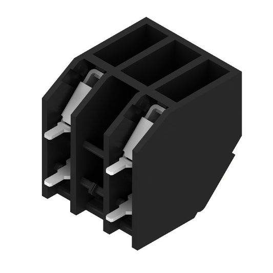 1884950000 - 7.62mm Pitch Black PCB Terminals, 135° Angle, PUSH IN Design  (Pack of 46)