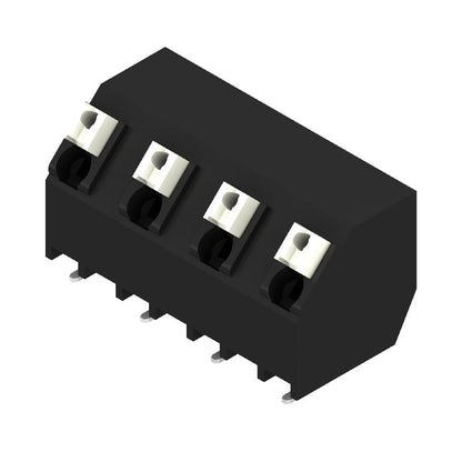 1473910000 - 7.50mm Black PCB Terminal, 4-Pole, 135° Angle, PUSH IN  (Pack of 210)