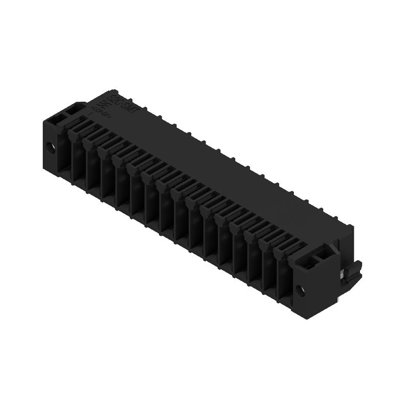 1290000000 - 32-Pole 3.50mm PCB Connector, 90° Angle, Tinned Black Finish  (Pack of 24)