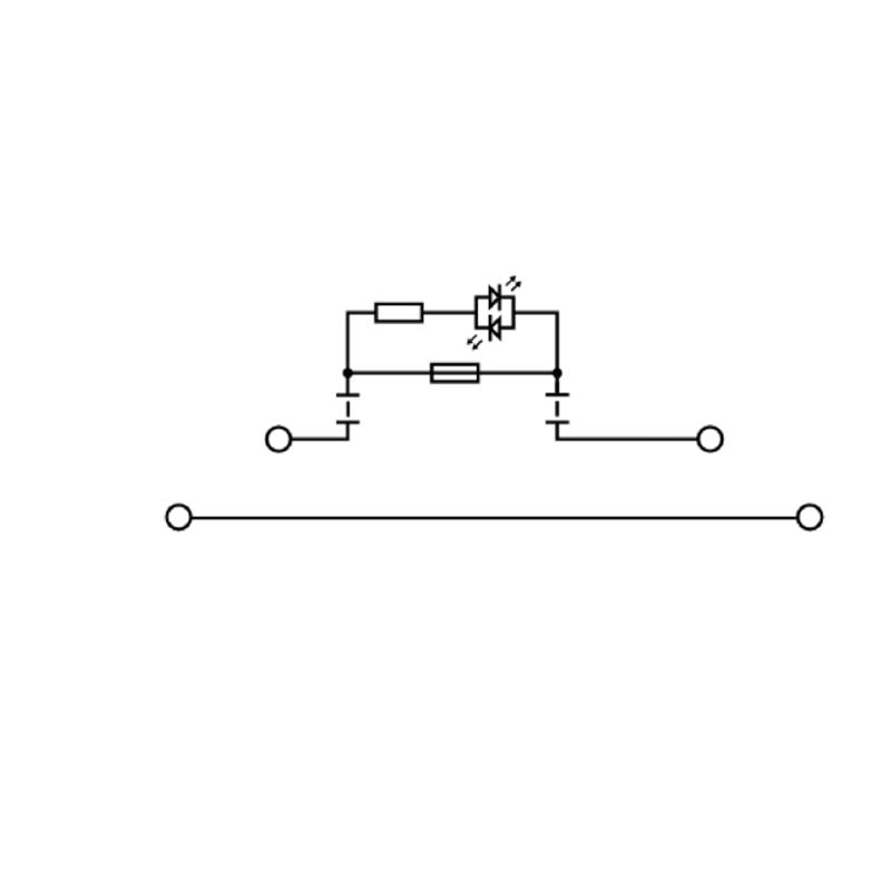 9802720001 - Dark Beige Fuse Terminal 4 Connections, 6.3A, 54mm Deep  (Pack of 50)