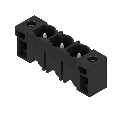 1140880000 - 7.62mm Black PCB Connector with 3 Poles and 180° Elbow  (Pack of 54)