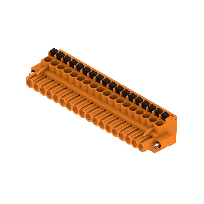 1002250000 - 18-Pole 5.08mm PCB Female Plug Connector, 90° Angle  (Pack of 18)