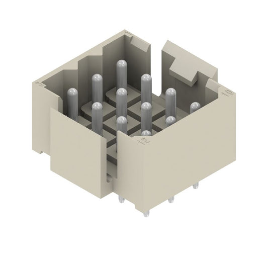 1416500000 - 12-Pole 5mm Closed Side Connector, 4.5mm Tinned Pins  (Pack of 25)