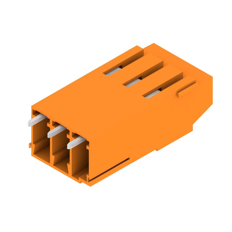 1975260000 - 5mm Orange PCB Terminal, 3-Pole, 3.2mm Pin Length  (Pack of 100)