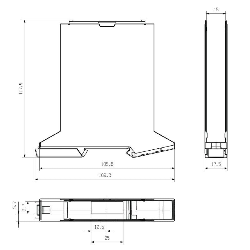 1366280000 - OMNIMATE 17.5mm Modular Housing for BUS Contacts  (Pack of 12)