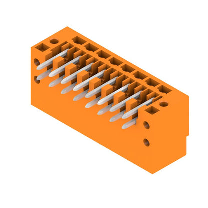 1728520000 - 3.50mm Orange PCB Connector, 16 Poles, 90° Flange Design  (Pack of 48)