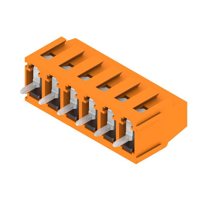 1845320000 - 5mm Pitch Orange PCB Terminals, 6 Poles at 90° Angle  (Pack of 50)