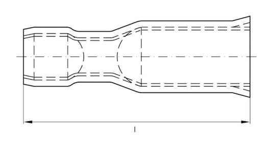 9200710000 - Blue Insulated Cable Connector, 1.5 to 2.5 mm² Cross-Section  (Pack of 100)