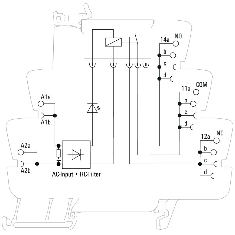 1479760000 - 230V AC 16A Relay Module with Single CO Contact  (Pack of 10)