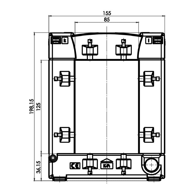 2728100000 - 500A Split-Core Current Transformer, 5A Secondary Output