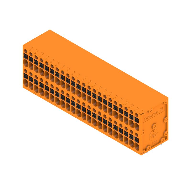 2001140000 - 3.50mm Orange PCB Terminal, 44 Poles, PUSH IN Connection  (Pack of 20)
