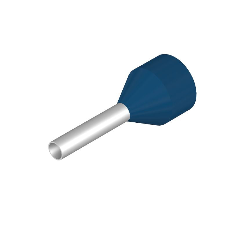 9006710000 - Blue Wire End Ferrules, 100 Pack for Safe Connections  (Pack of 100)