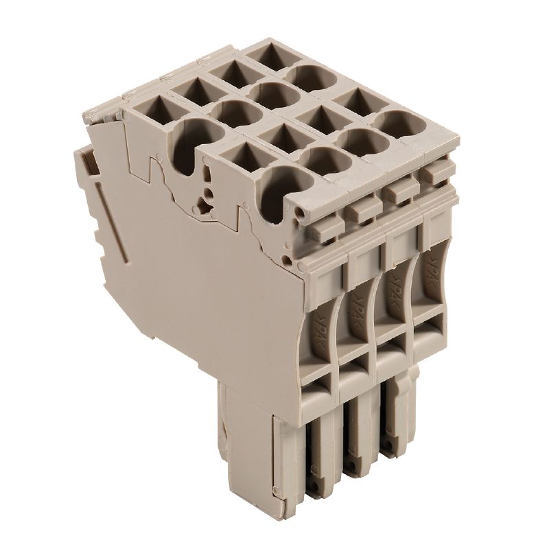 1815760000 - Dark Beige Plug-In Connector for Direct Mounting, 4 Connections  (Pack of 20)