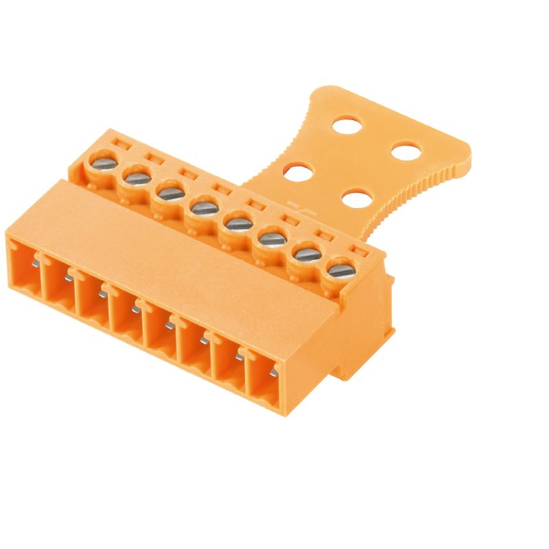 1237040000 - 8-Pole 180° PCB Plug Connector with Clamping Yoke  (Pack of 50)