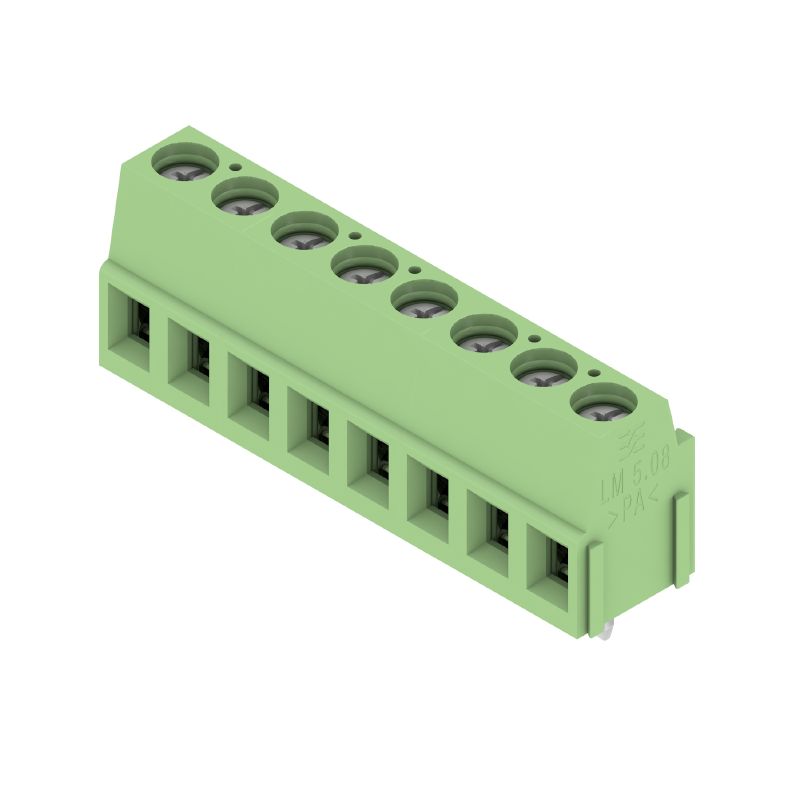 1915640000 - 5.08mm 8-Pole PCB Terminals with 90° Angled Solder Pins  (Pack of 42)