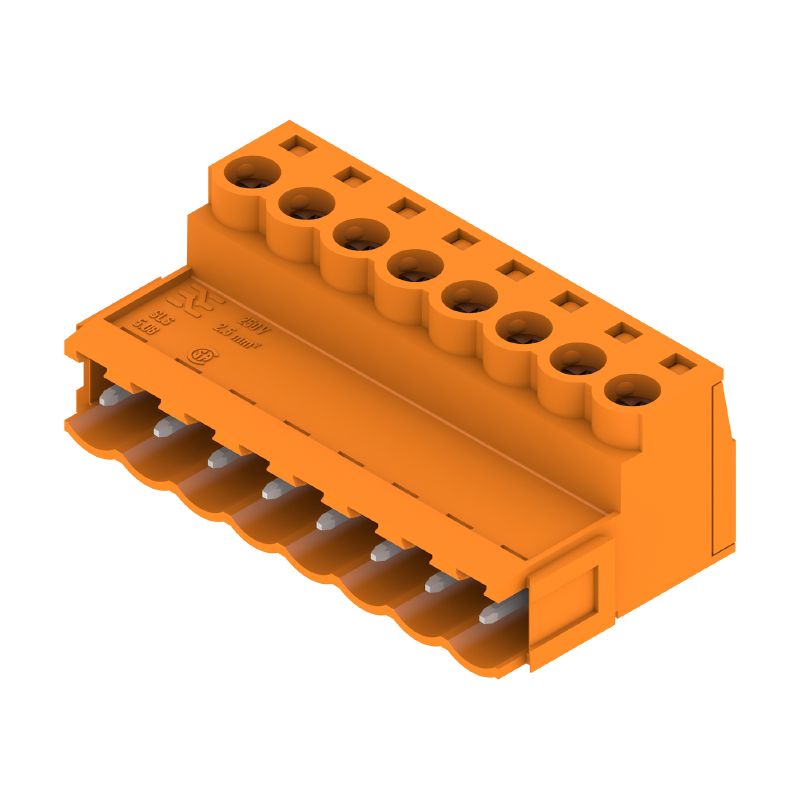 1627300000 - 5.08mm PCB Male Plug Connector, 8-Pole, 180° Angle  (Pack of 42)