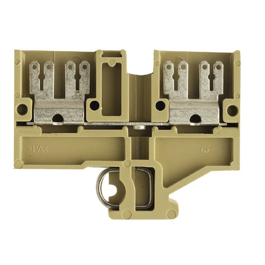 0478260000 - Beige Flat-Blade Terminal Block with 4 Connections, 2.5 mm²  (Pack of 50)