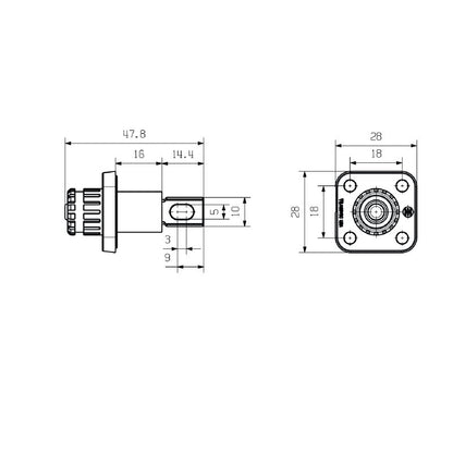 2905340000 - Orange Male Connector, Screw Type, 25 mm², RoHS Compliant  (Pack of 5)