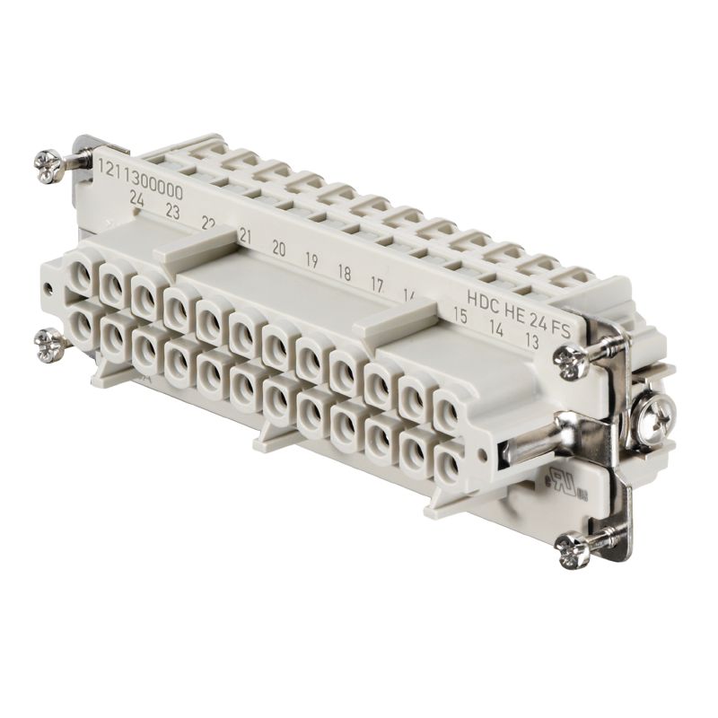 1211300000 - High-Voltage 24-Pole Female Insert, 500V, 16A