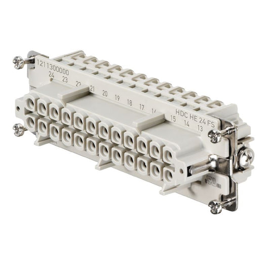 1211300000 - High-Voltage 24-Pole Female Insert, 500V, 16A