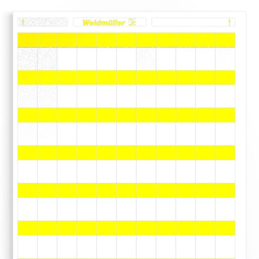 1695711687 - Yellow Cable Markers 18x34mm, 880 Count, RoHS Compliant  (Pack of 10)