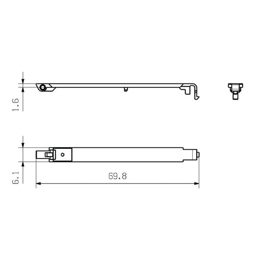 1073410000 - 6.1mm OMNIMATE Modular Housing with Transparent Flip Cover  (Pack of 50)