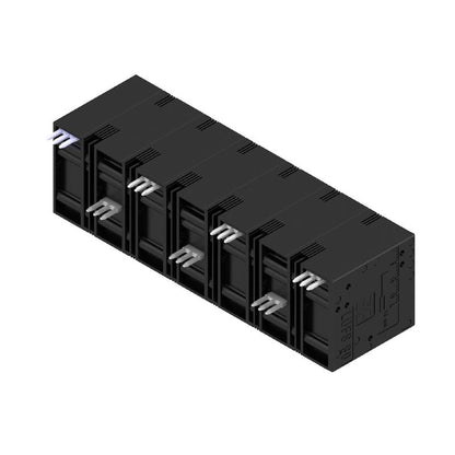 2500600000 - 15mm Black PCB Terminal, 7 Poles, 90° Orientation  (Pack of 10)