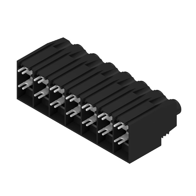 1386550000 - Black 15mm PCB Terminal, 7 Poles, 4.5mm Solder Pin  (Pack of 12)