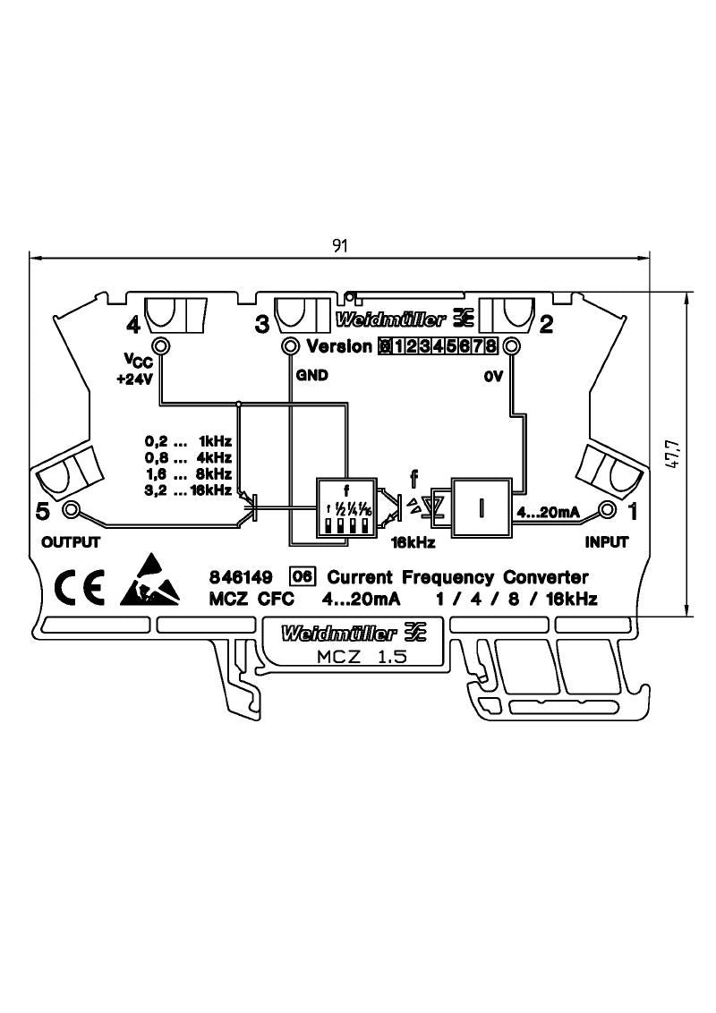 8461490000 - Compact 4-20 mA DC Transformer, RoHS Compliant  (Pack of 10)