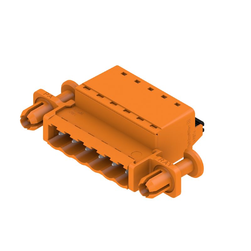 2440210000 - 6-Pole 180° PCB Connector with Push-In Feature  (Pack of 30)