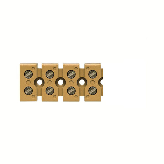 0620220000 - 8 Connection Yellow Terminal Strip, Rated 41A at 690V  (Pack of 20)