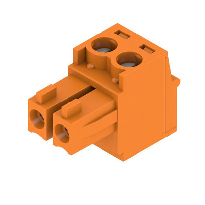 1940730000 - 3.81mm Two-Pole Female Plug PCB Connector, 10A, Clamping Yoke  (Pack of 50)